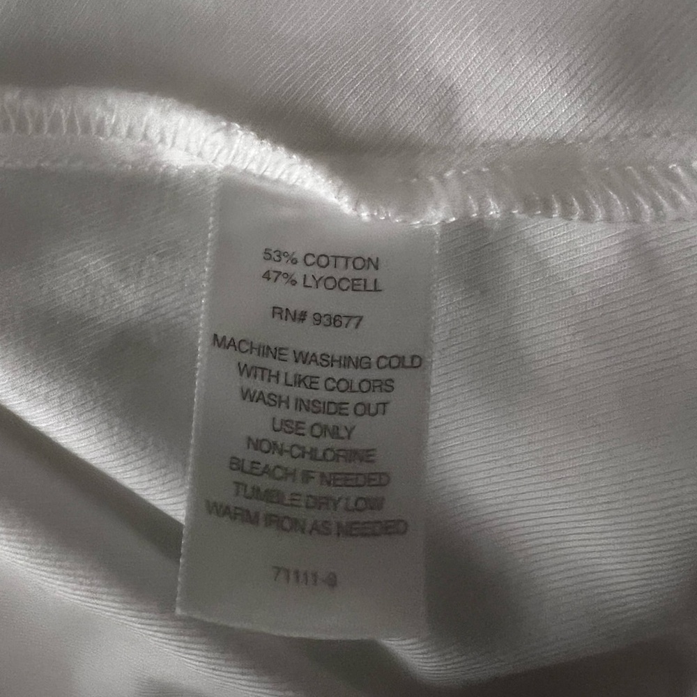 💐🤍Liz Claiborne White Button Down Blouse | Size L | NWT - Picture 5 of 7